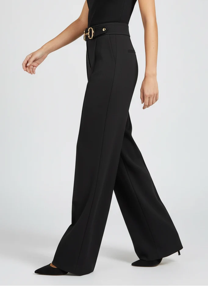 Anaïs | Femme Pantalon Ajusté Effet Métallique – Pantalon Métallisé Élégant 2026