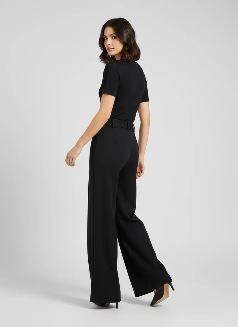 Anaïs | Femme Pantalon Ajusté Effet Métallique – Pantalon Métallisé Élégant 2026