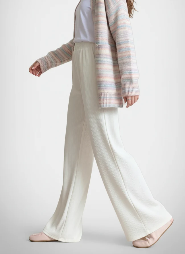 Amélie | Femme Pantalon Décontracté Taille Élastique – Pantalon Confort Quotidien 2026