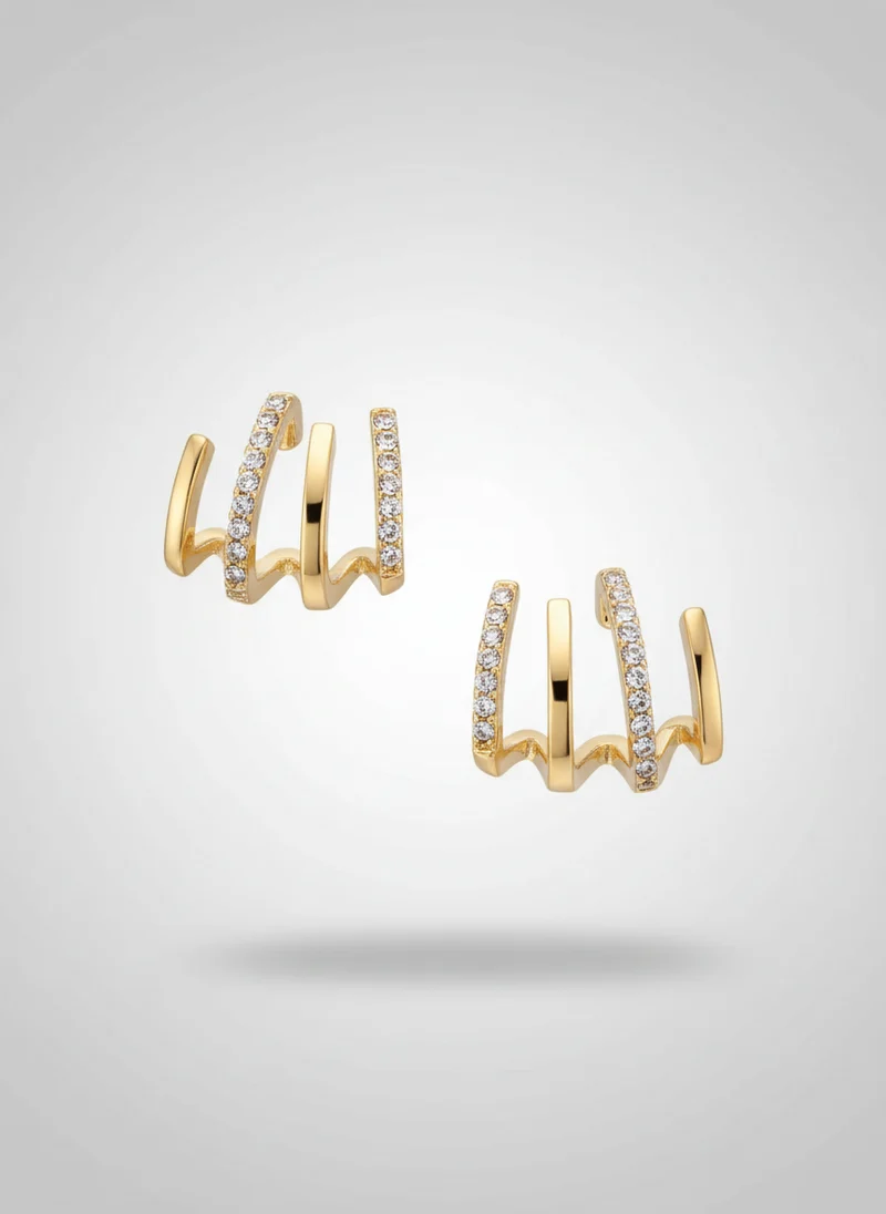 Camille | Femme Boucles d'Oreilles Finition Brillante – Bijoux Élégants Femme 2026