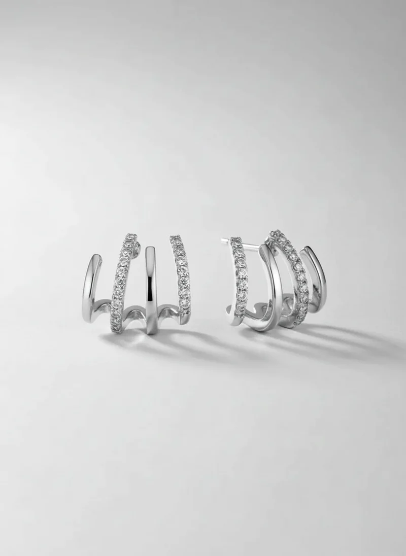 Camille | Femme Boucles d'Oreilles Finition Brillante – Bijoux Élégants Femme 2026