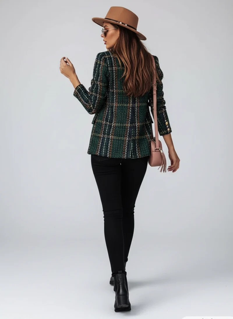 Béatrice | Femme Blazer Cintré Élégant Bouton Unique – Blazer Élégant Femme 2026