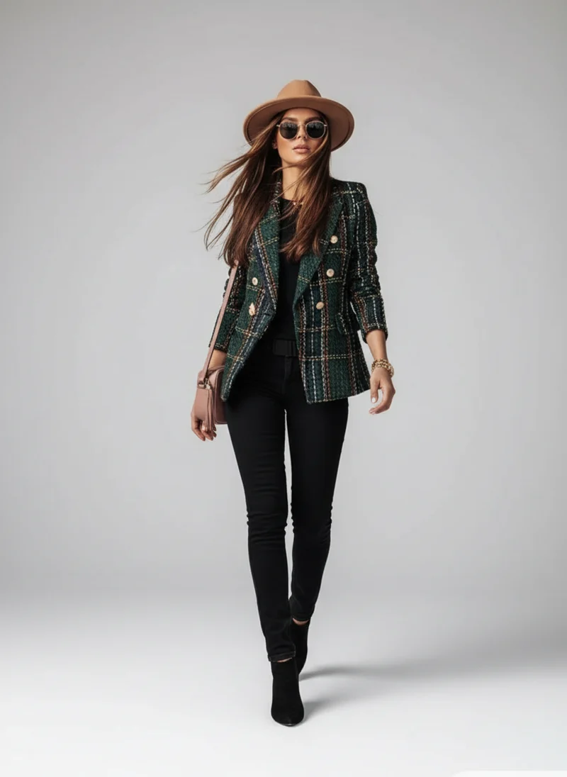 Béatrice | Femme Blazer Cintré Élégant Bouton Unique – Blazer Élégant Femme 2026
