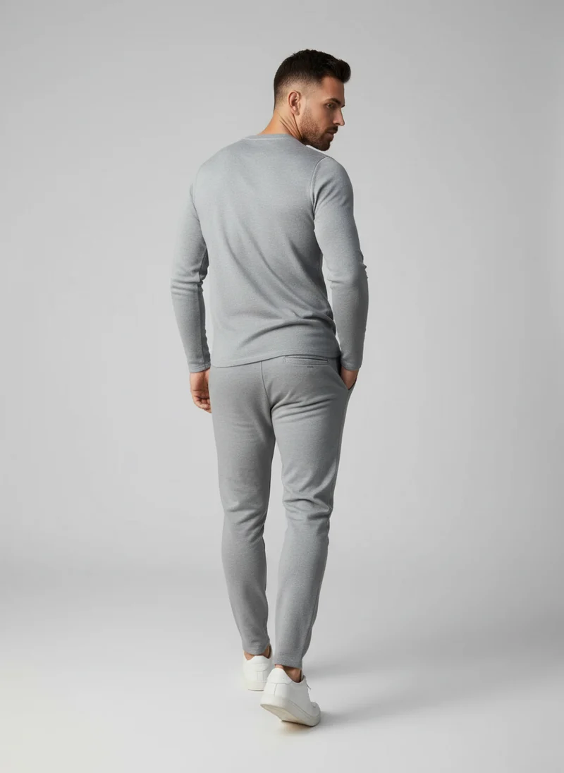 Clément | Homme Ensemble Sweat Pantalon Slim – Ensemble Coordonné Casual Chic 2026