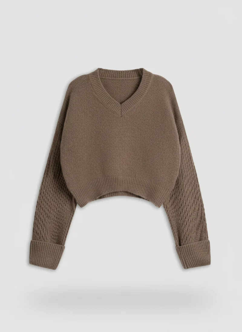 Fanny | Femme Pull Col V Uni Quotidien – Pull Basique Col V Femme 2026
