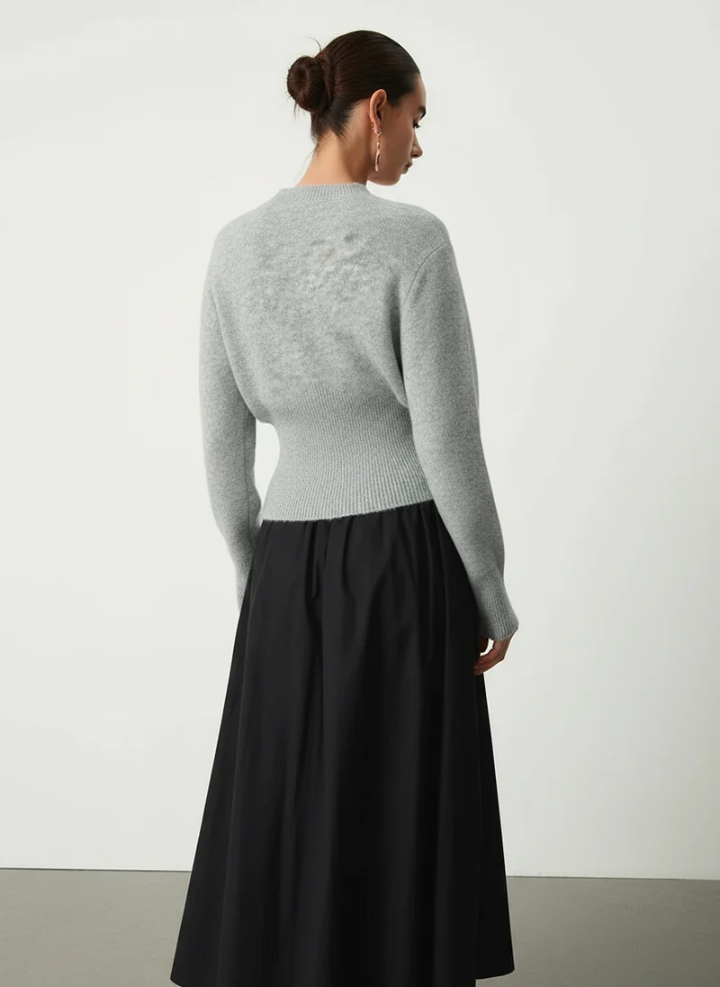 Élise | Femme Pull Col Rond Extensible – Pull Confortable Femme Everyday 2026