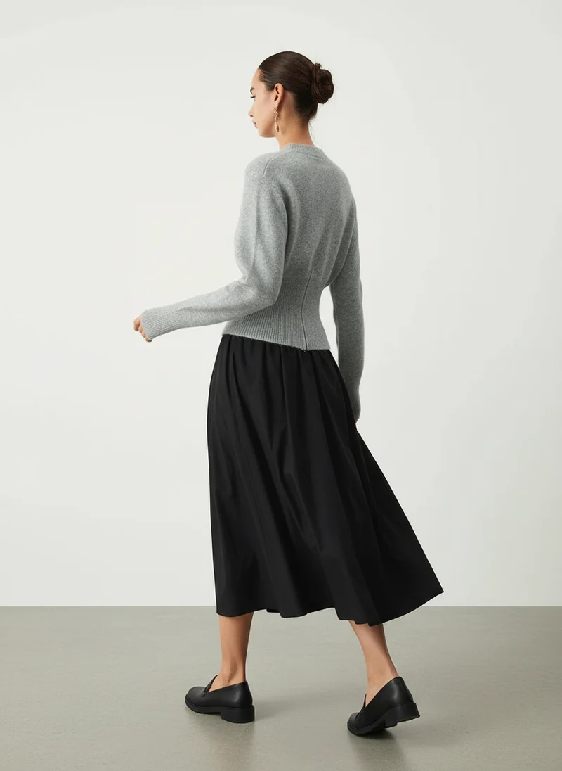 Élise | Femme Pull Col Rond Extensible – Pull Confortable Femme Everyday 2026