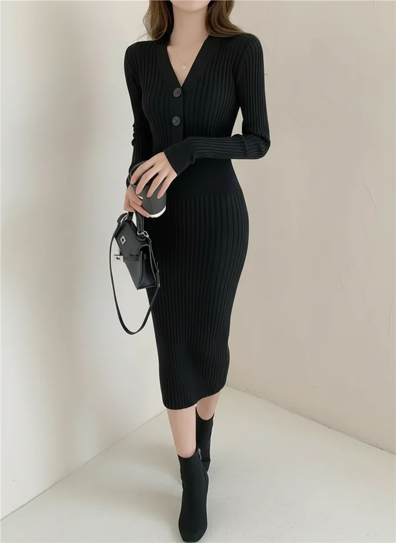 Hélène | Femme Robe Ajustée à Boutons Élégante – Robe Boutonnée Chic 2026