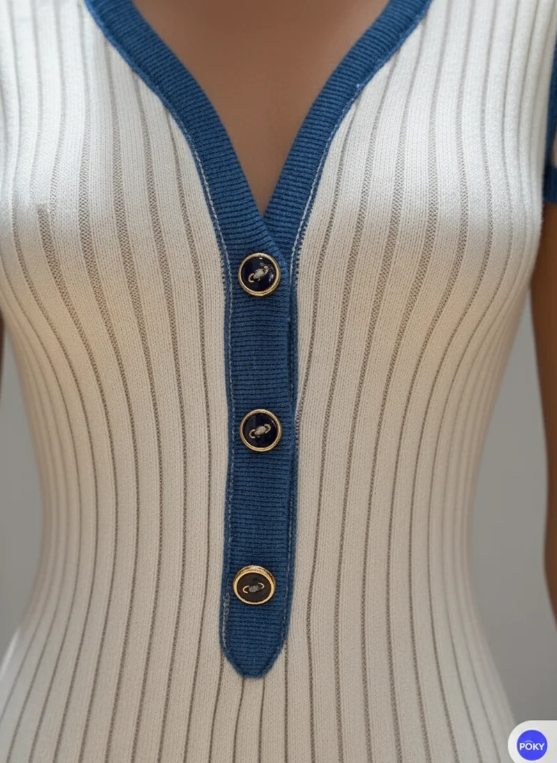 Noémie | Femme Robe Midi Col V Ourlet Évasé – Robe Midi Fluide Élégante 2026