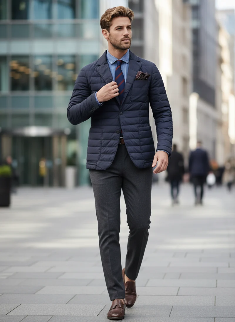 Simon | Homme Veste Matelassée Légère – Veste Légère Homme Moderne 2026