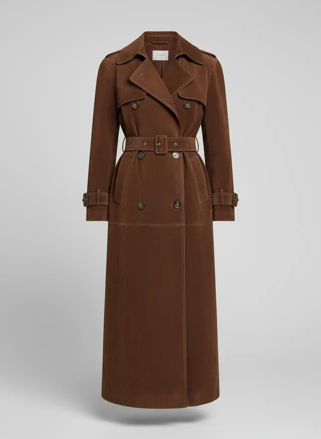 Yasmine | Femme Manteau Long Vintage Cuir Végétalien – Manteau Vegan Vintage 2026