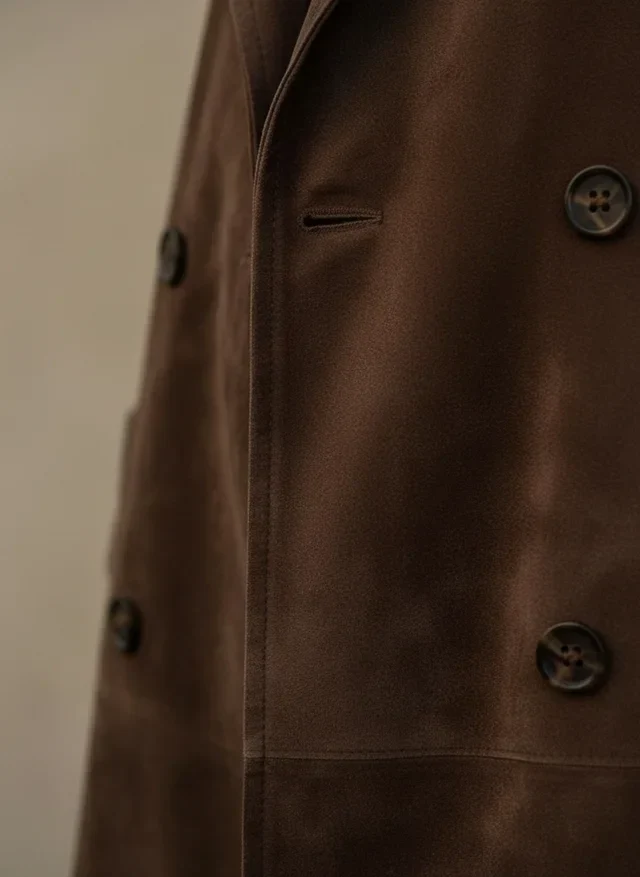 Yasmine | Femme Manteau Long Vintage Cuir Végétalien – Manteau Vegan Vintage 2026