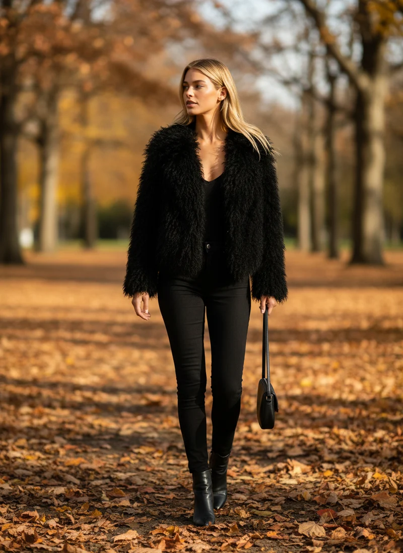 Victoire | Femme Veste Courte Fausse Fourrure Cosy – Veste Fourrure Glamour 2026