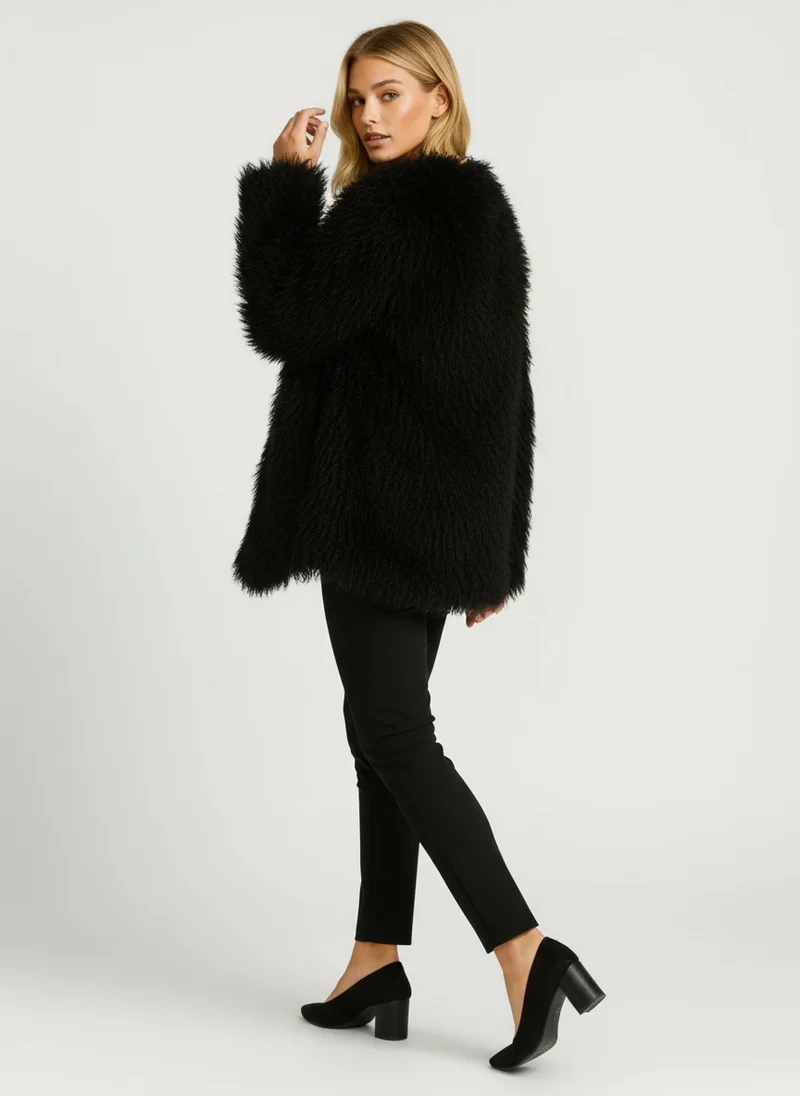 Victoire | Femme Veste Courte Fausse Fourrure Cosy – Veste Fourrure Glamour 2026
