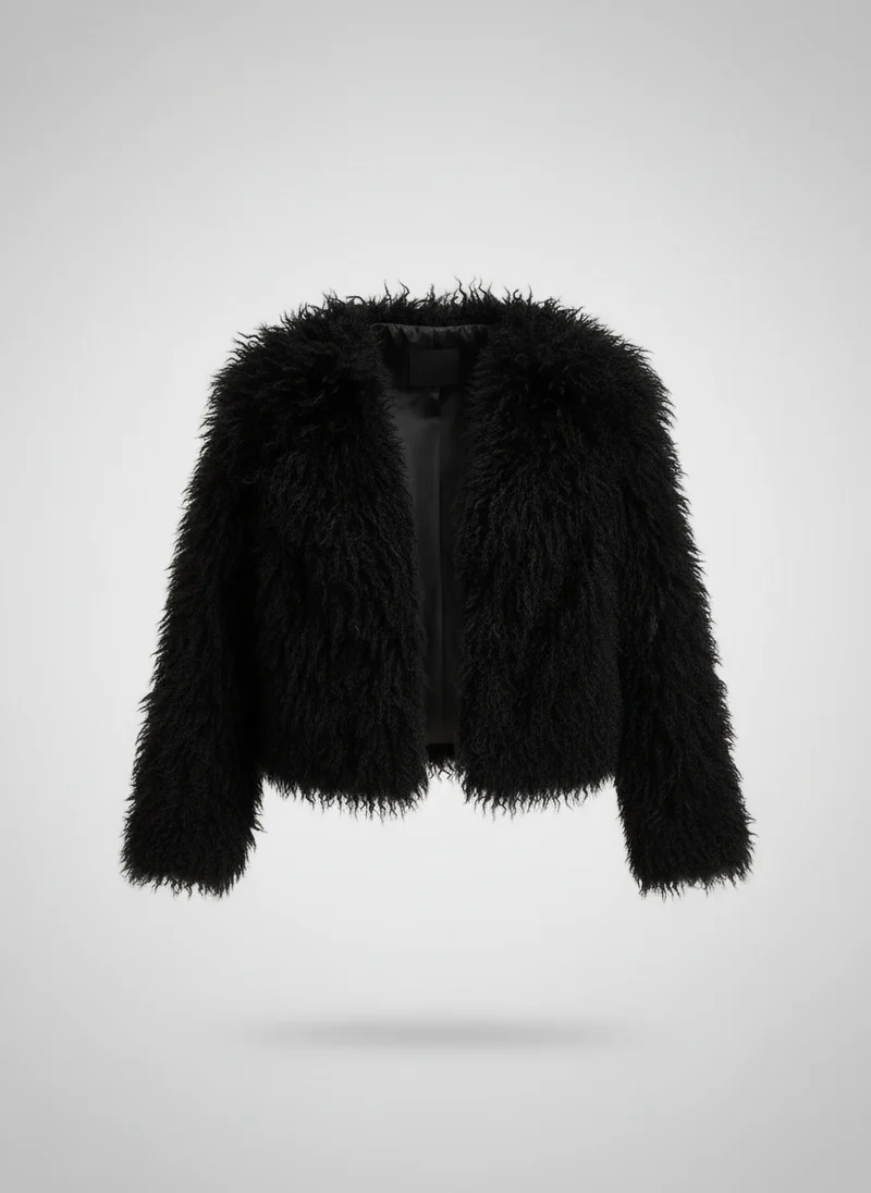 Victoire | Femme Veste Courte Fausse Fourrure Cosy – Veste Fourrure Glamour 2026