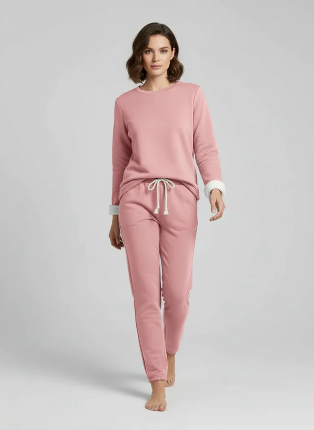 Angélique | Femme Ensemble Détente Tissu Doux Raffiné – Loungewear Féminin 2026