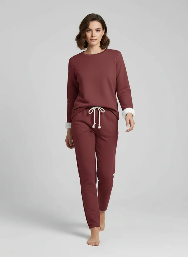 Angélique | Femme Ensemble Détente Tissu Doux Raffiné – Loungewear Féminin 2026