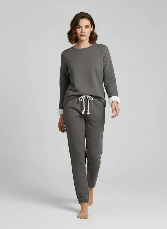 Angélique | Femme Ensemble Détente Tissu Doux Raffiné – Loungewear Féminin 2026