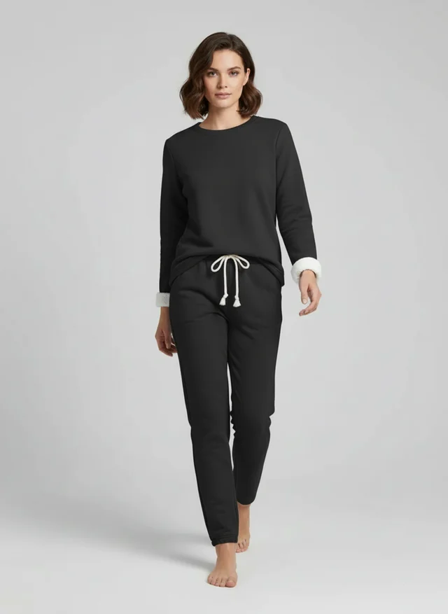 Angélique | Femme Ensemble Détente Tissu Doux Raffiné – Loungewear Féminin 2026