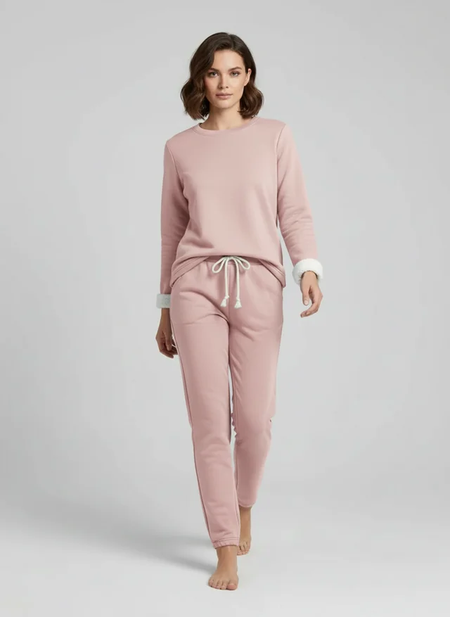 Angélique | Femme Ensemble Détente Tissu Doux Raffiné – Loungewear Féminin 2026