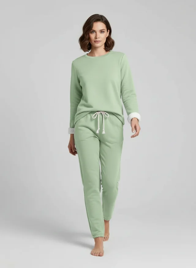 Angélique | Femme Ensemble Détente Tissu Doux Raffiné – Loungewear Féminin 2026