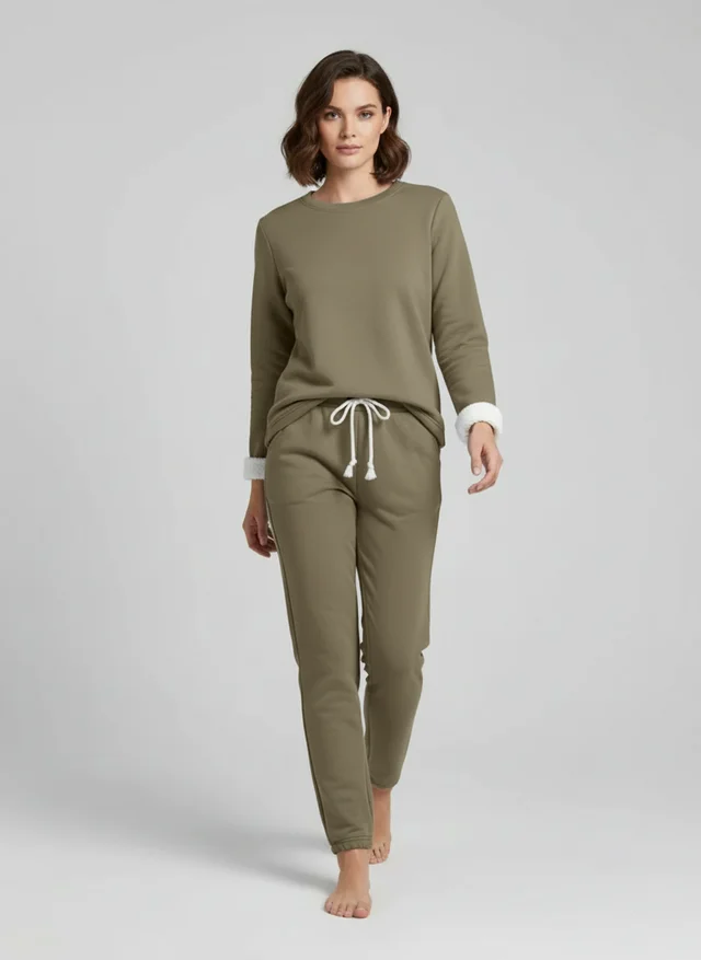 Angélique | Femme Ensemble Détente Tissu Doux Raffiné – Loungewear Féminin 2026