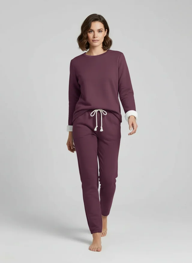 Angélique | Femme Ensemble Détente Tissu Doux Raffiné – Loungewear Féminin 2026