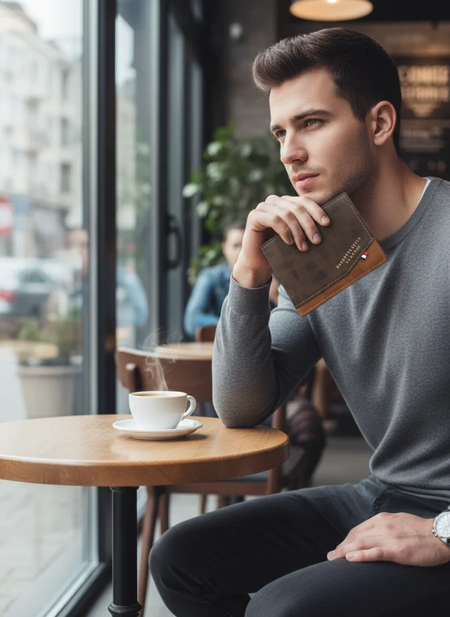 Baptiste | Homme Portefeuille Cuir Compact Élégant – Portefeuille Homme Luxe 2026