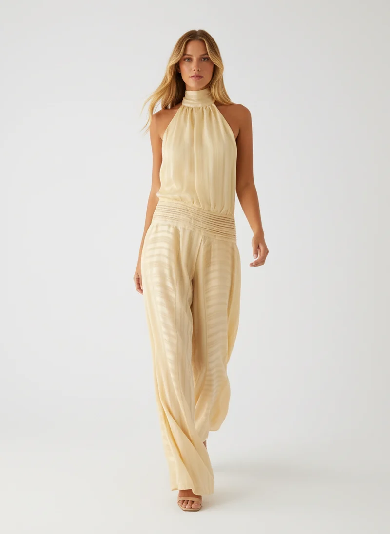 Gaëlle | Femme Mini Robe Chiffon Jaune Légère Élégante – Robe Mini Chiffon 2026