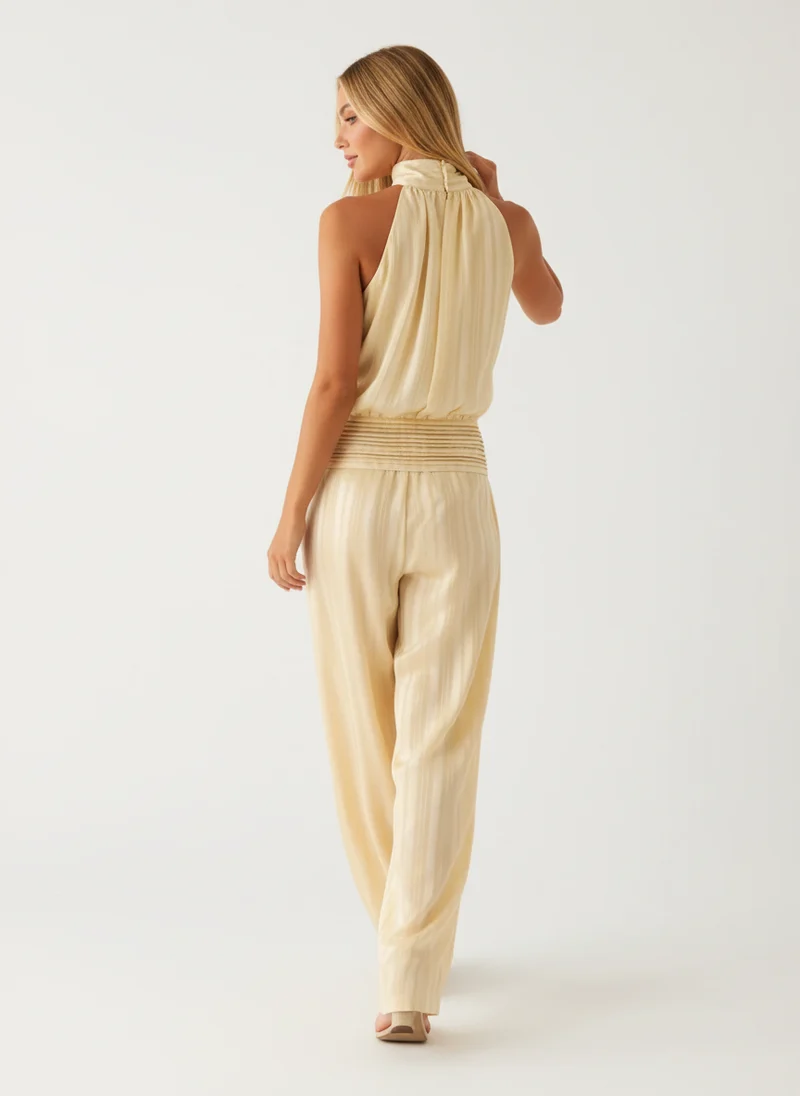Gaëlle | Femme Mini Robe Chiffon Jaune Légère Élégante – Robe Mini Chiffon 2026