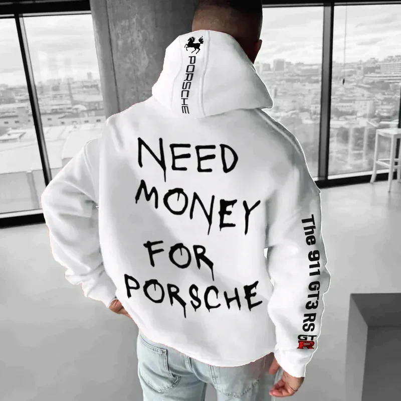 Guillaume | Homme Hoodie Confortable Imprimé Graphique – Sweat Graphique 2026