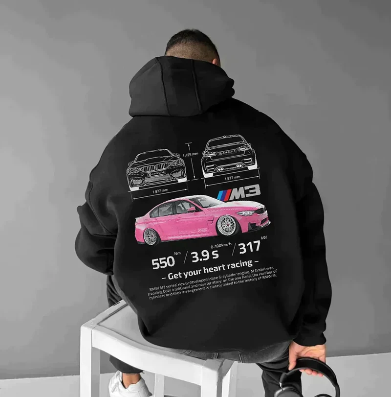 Guillaume | Homme Hoodie Confortable Imprimé Graphique – Sweat Graphique 2026