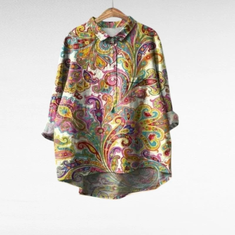 Élisa | Blouse d'Été Élégante en Lin