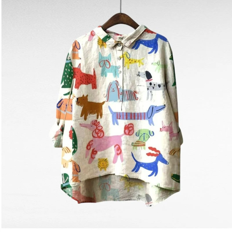 Constance | Élégante Blouse d'Été en Lin