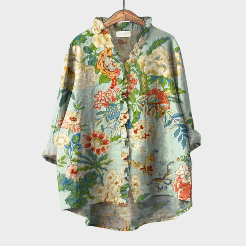 Grace | Blouse en Lin Élégante pour l'Été