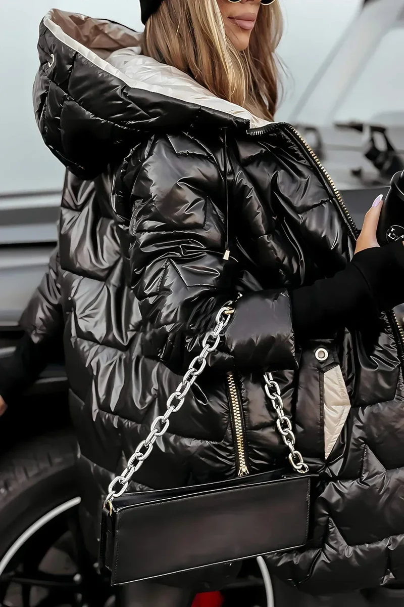 Nolwen - Manteau d'Hiver Élégant avec Capuche et Rembourrage