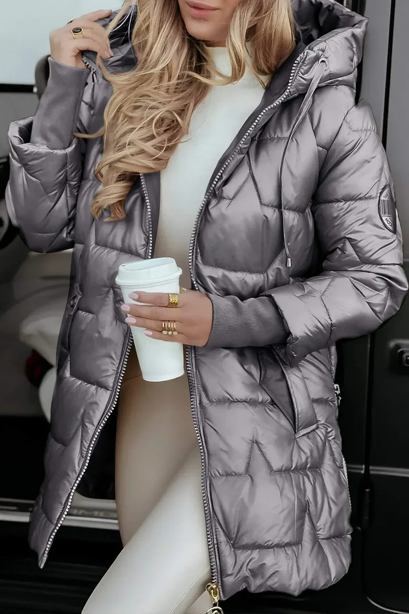 Nolwen - Manteau d'Hiver Élégant avec Capuche et Rembourrage