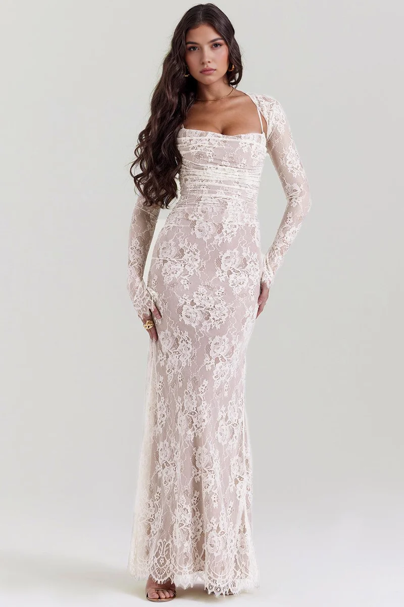 Chloé | Robe Maxi en Dentelle