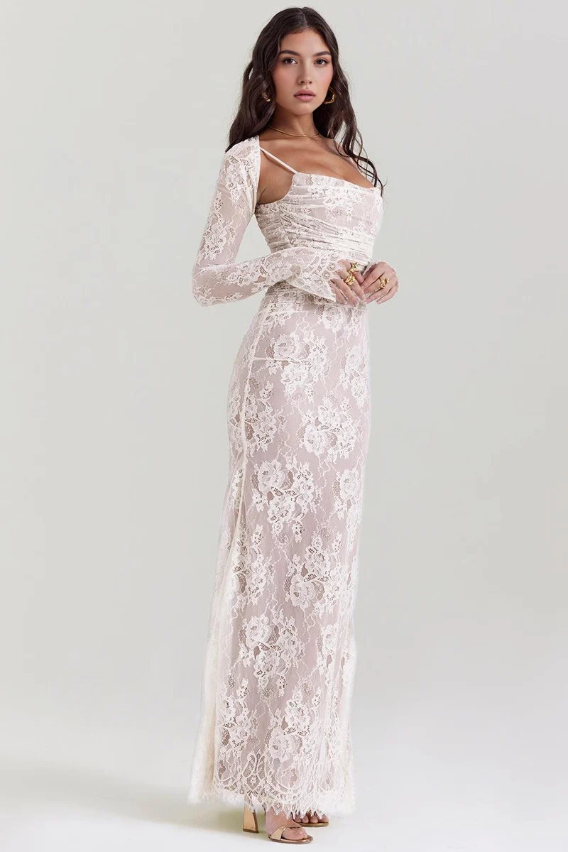 Chloé | Robe Maxi en Dentelle