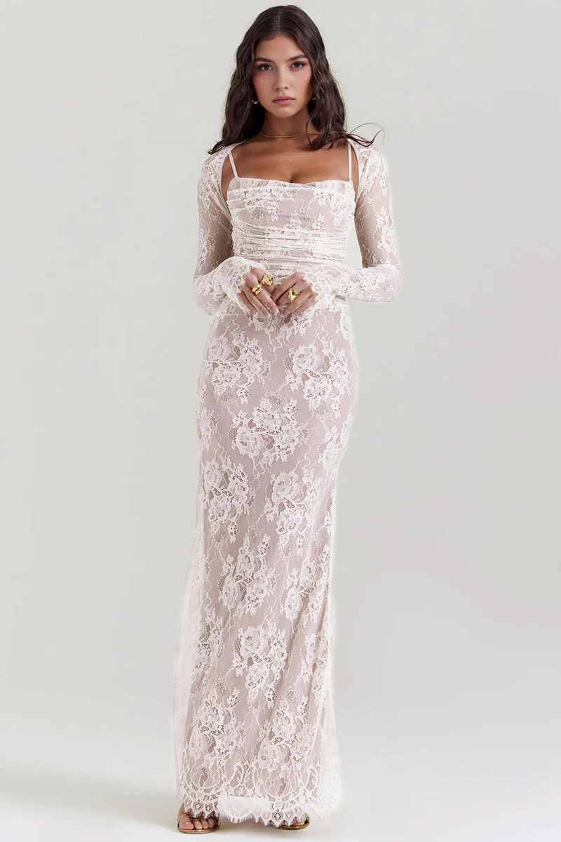 Chloé | Robe Maxi en Dentelle