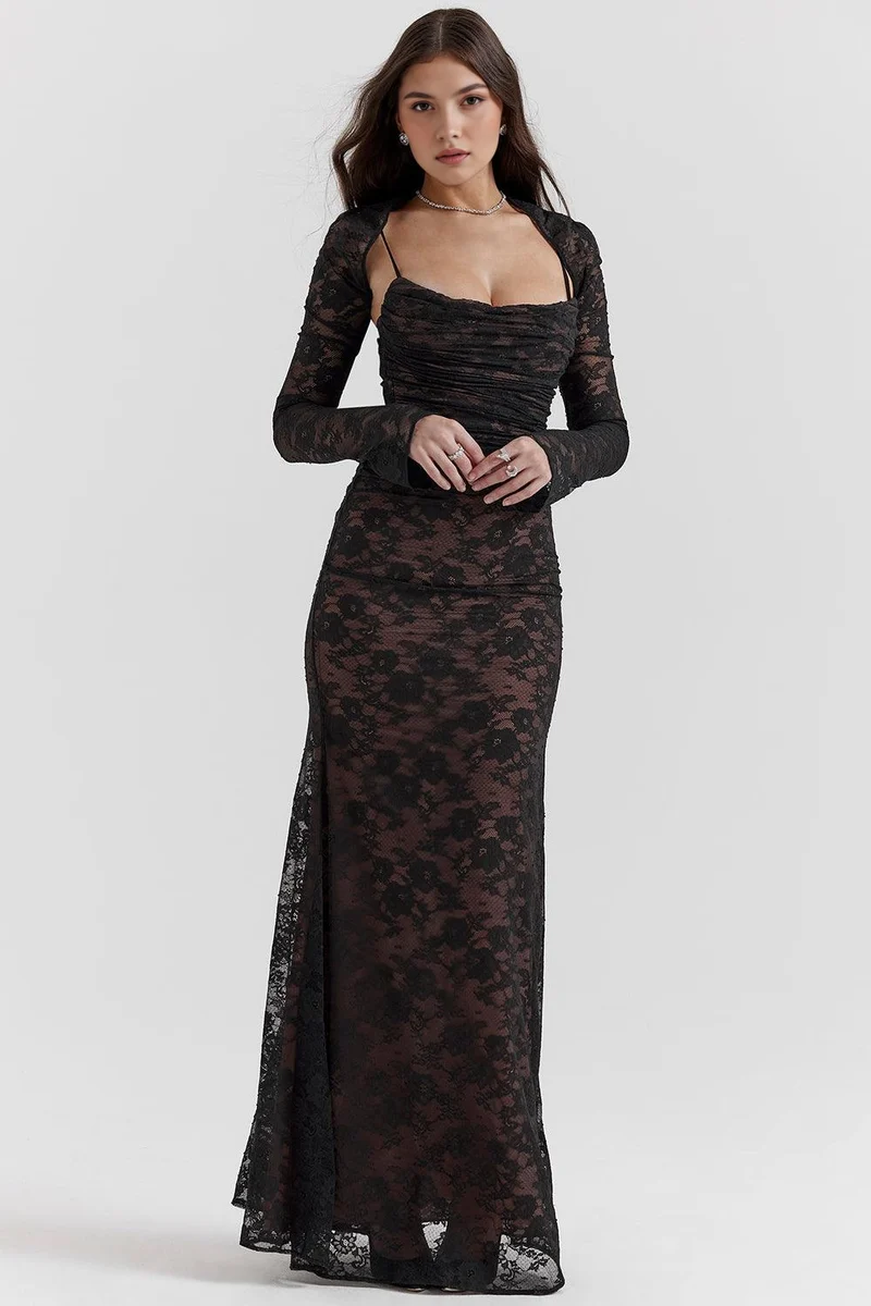 Chloé | Robe Maxi en Dentelle