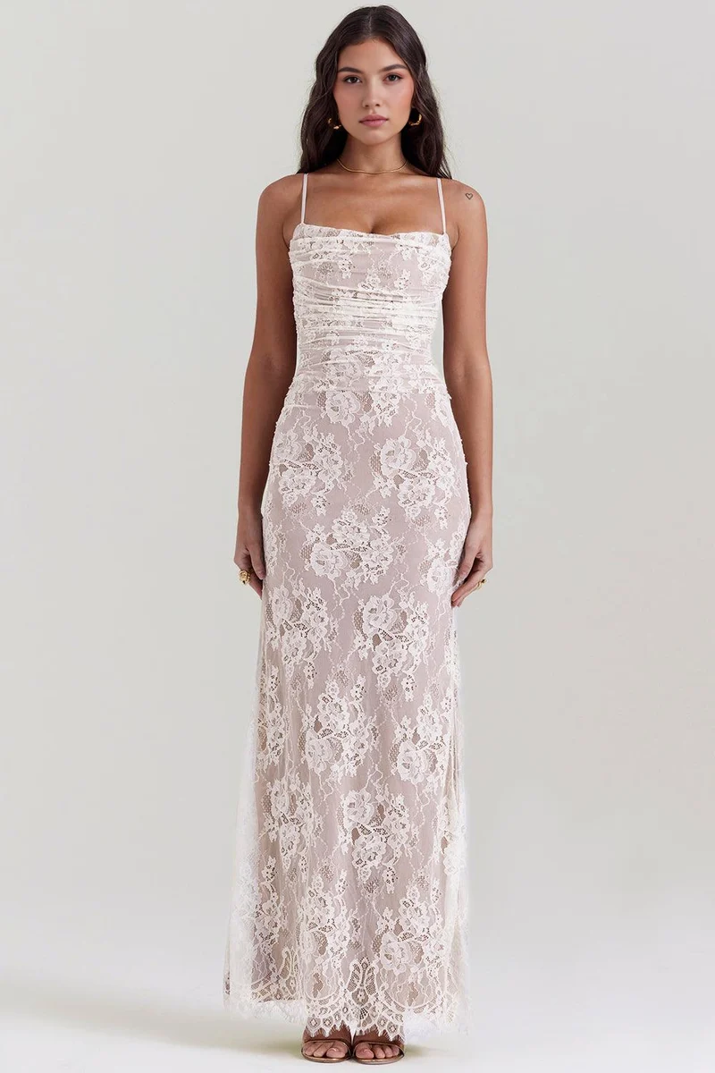 Chloé | Robe Maxi en Dentelle