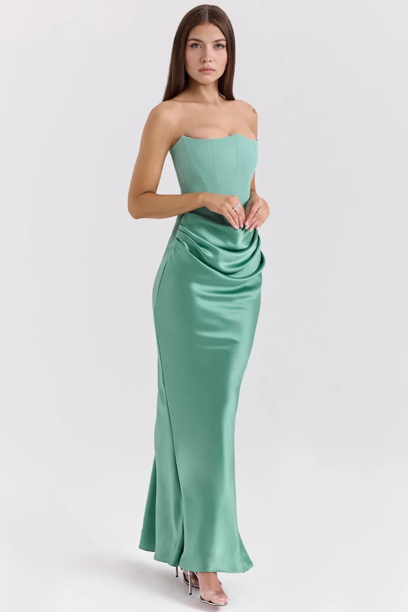 Céleste | Robe en satin