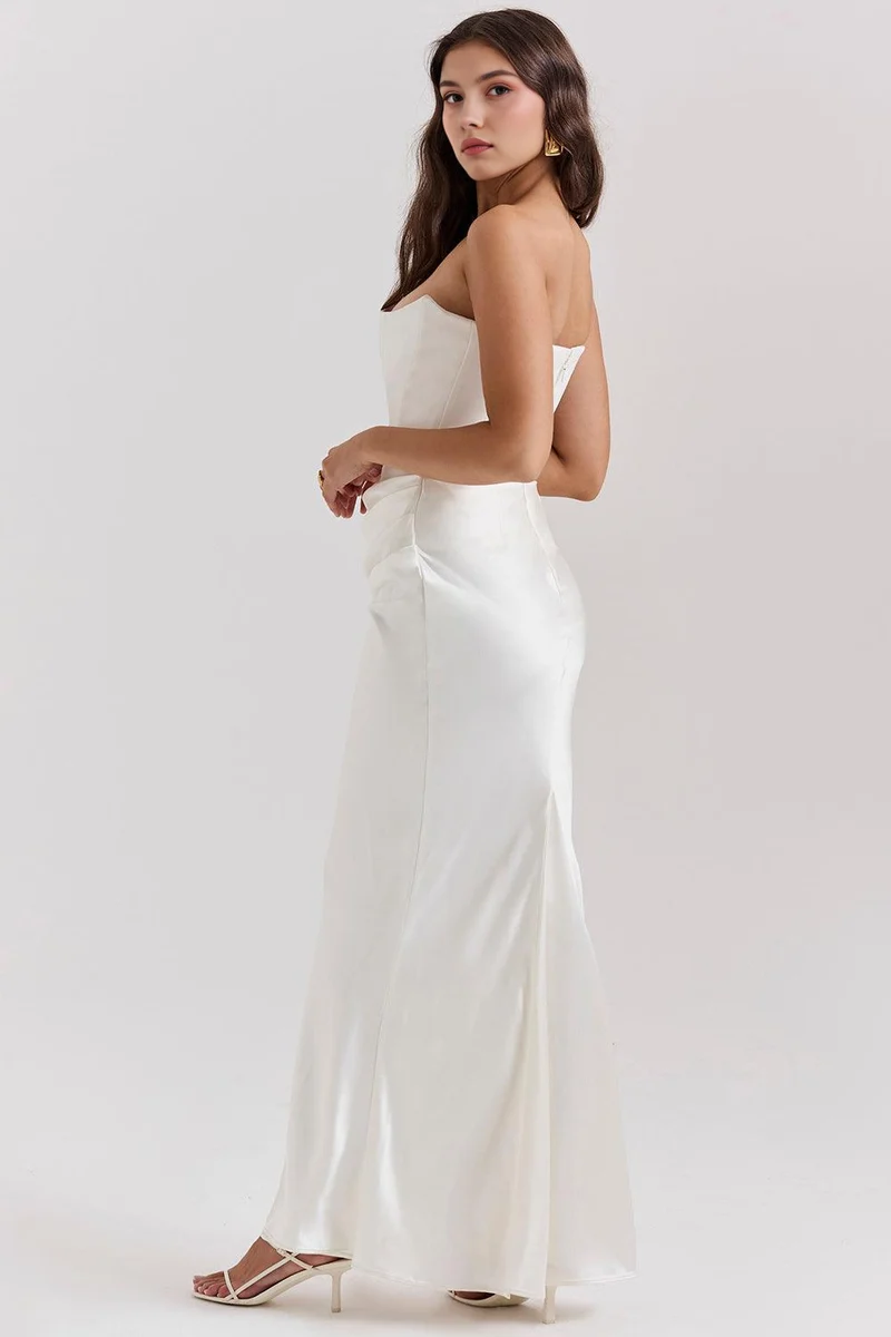 Céleste | Robe en satin