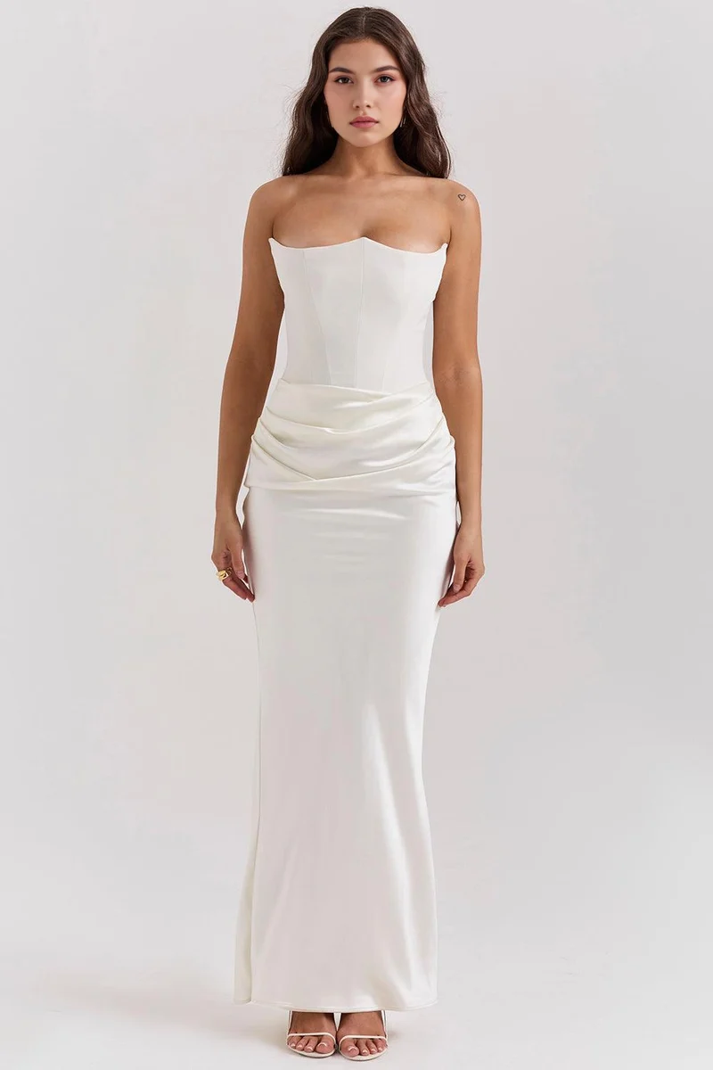Céleste | Robe en satin