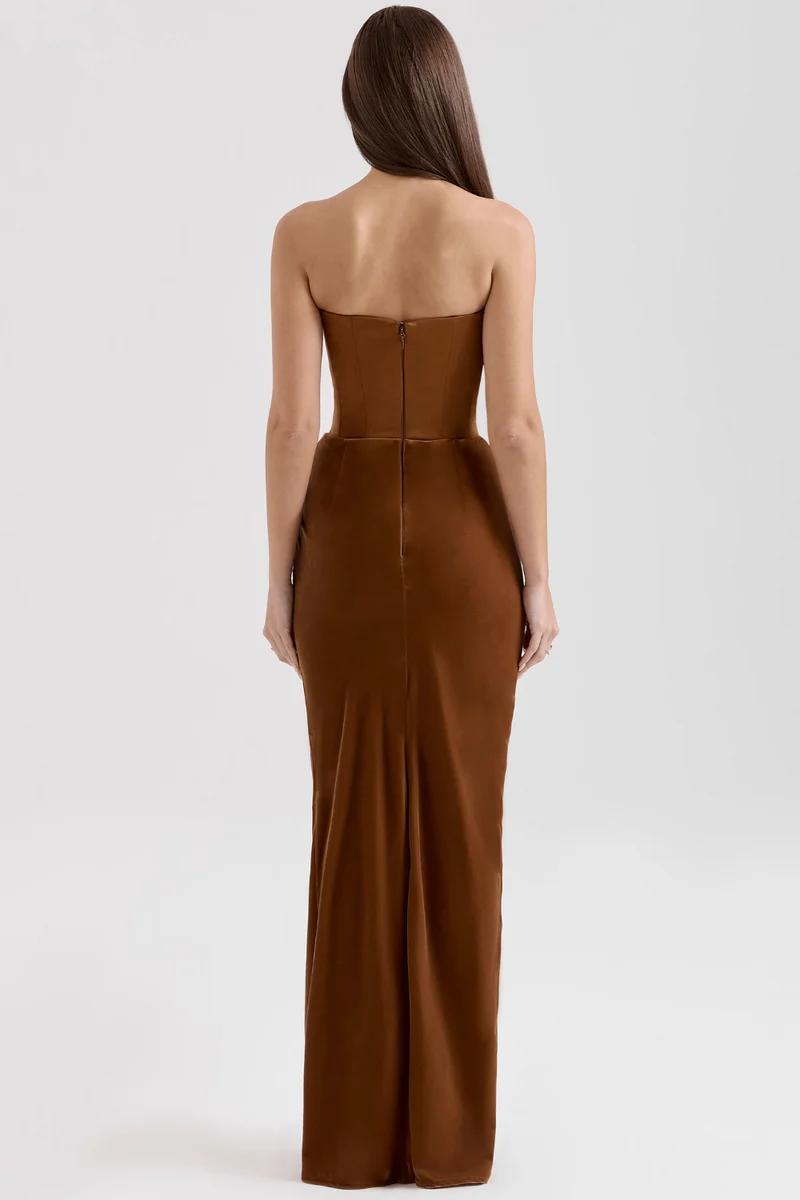 Céleste | Robe en satin