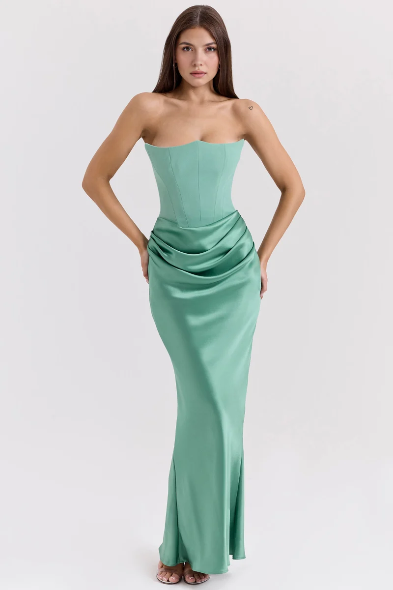 Céleste | Robe en satin