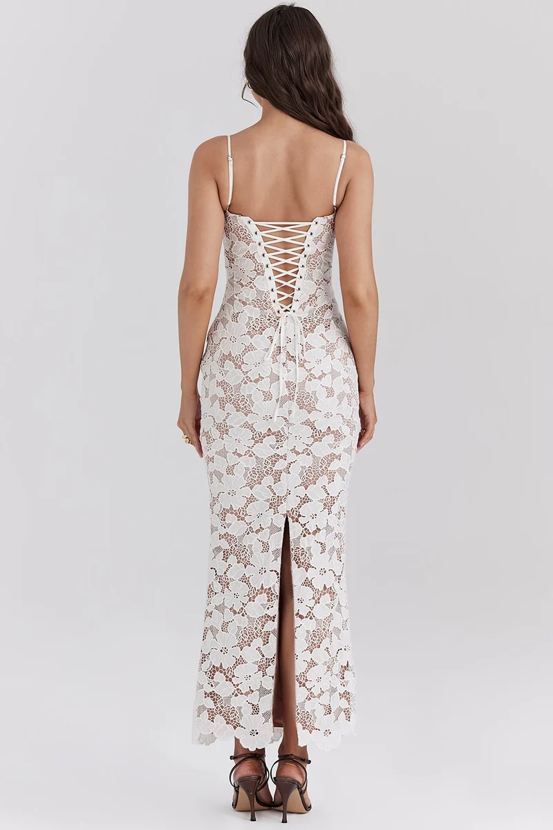Élodie | Robe Maxi Brodée