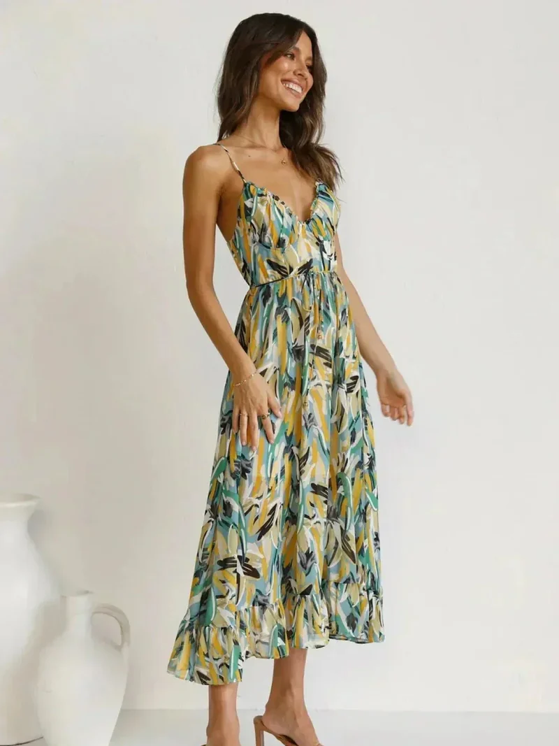 Chiara™ | Colorful Midi Dress