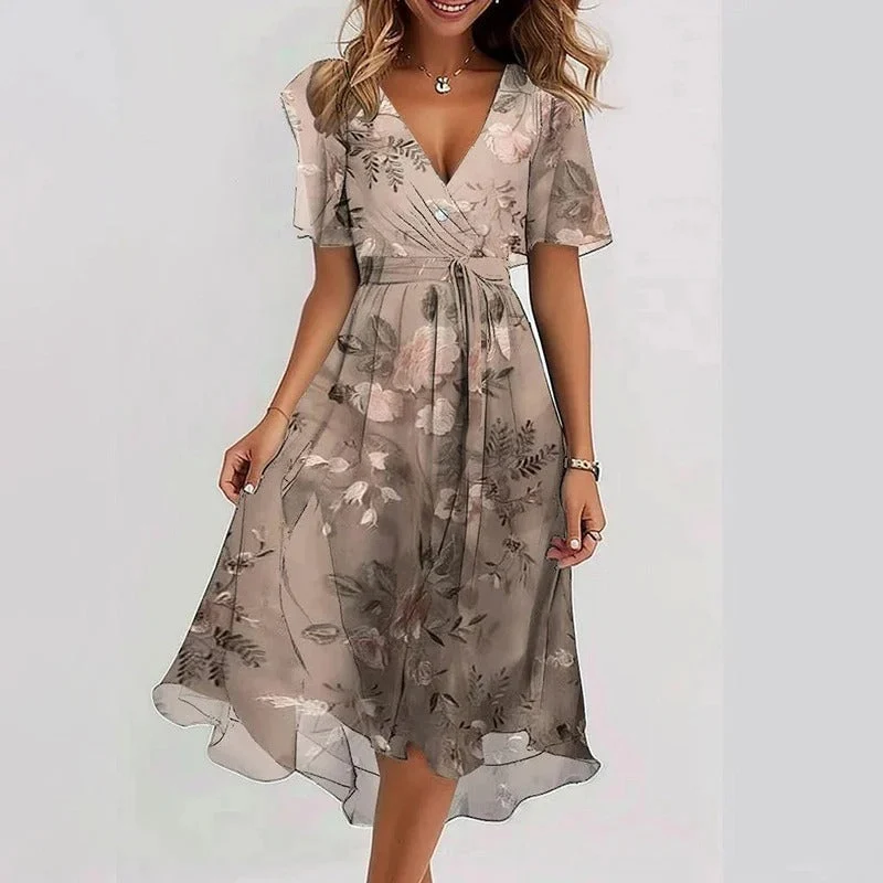 Robe féminine élégante et éclatante